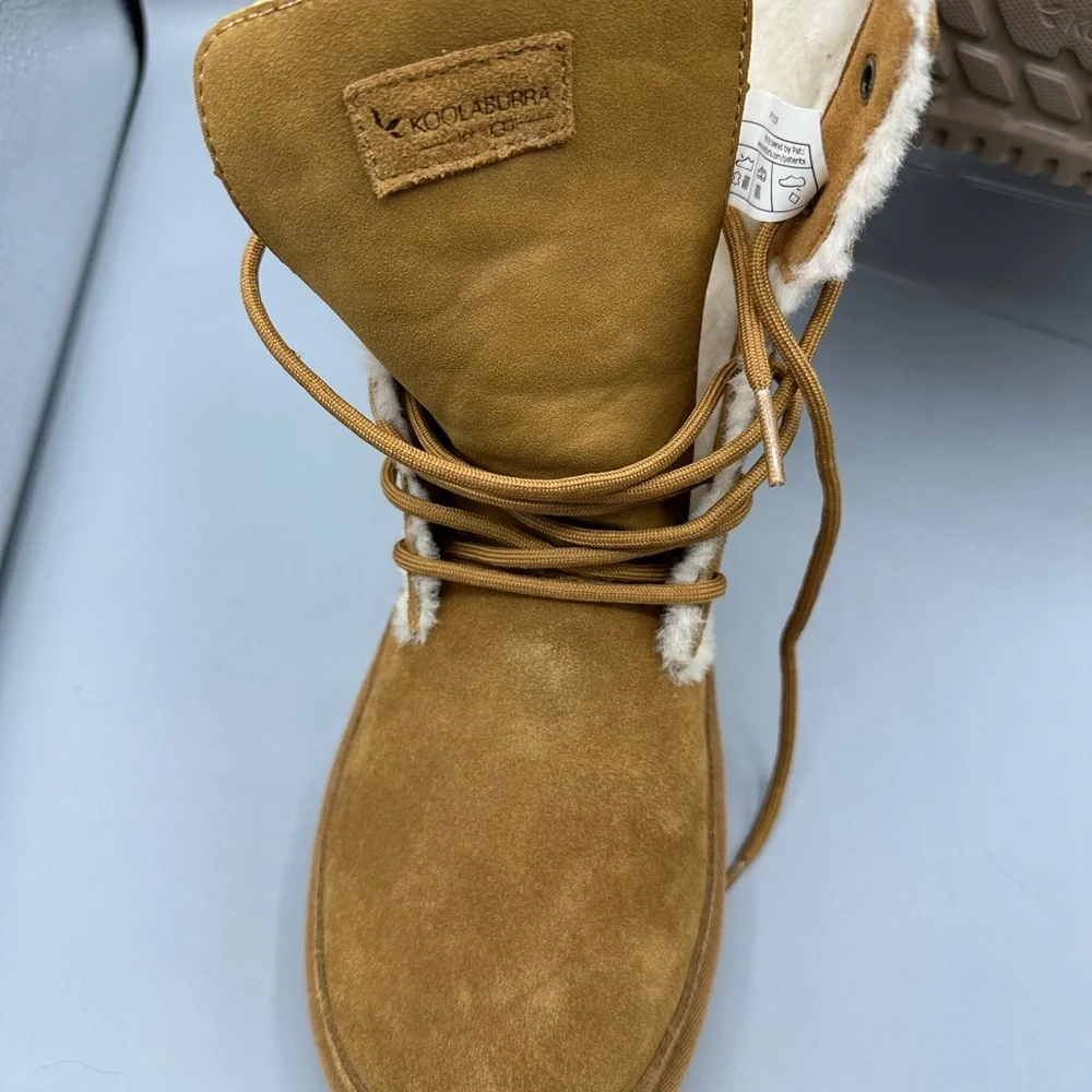 UGG Koolaburra Boots mid-calf Camel color Size 10 ready for winter in comfort - Picture 11 of 11